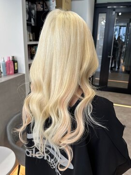 ラピステン 福岡天神 大名店(Lapis) ブロンドエクステ×イヤリング