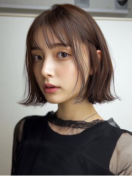 テーマ 下北沢(Thema) ショートボブ/ストレートボブ/前下がりボブ髪質改善20代30代40代