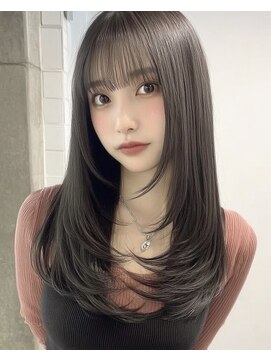 ココアベージュ/オリーブグレー/小顔/黒髪[立川/髪質改善]