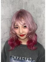 アフィナー 新宿(Afinar) ブリーチハイライト髪質改善ダブルカラーレイヤーカット/新宿駅