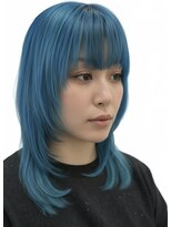 アヴニール アックス(Avenir axe)&nbsp;レイヤー／ハッシュカット／顔まわりレイヤー／ハイトーンカラー