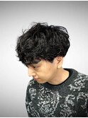 大分20代30代マッシュルーズシャドウパーマ