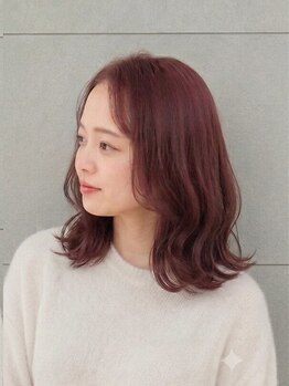 サロンドリアン(Salon de Lien)の写真/【渡邊指名限定】髪の状態に合わせてカラー材を選定◎ダメージを最小限に抑えた施術で手触りもＧＯＯＤ♪