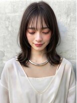 リコ ヘアアンドリラクゼーション 名駅店(LICO HAIR＆RELAXATION)&nbsp;ミディアムカット チョコレートブラウンカラー　名古屋駅