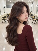 モト 船橋(moto)&nbsp;韓国ロングウェーブ低温デジタルパーマ艶髪ローズブラウン船橋
