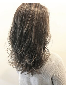 フープヘアー(HOOP.HAIR) 【HOOP】極細ハイライト外国人風カラー