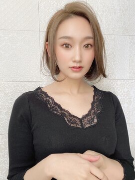 ロンド ロビン 栄(Lond robin) 【Lond robin】伊藤ガク 縮毛矯正/ストレート/くすみブルー