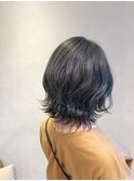 【Quartett】大人かわいい小顔ロブくびれミディ　モノグレージュ