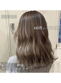 原宿髪質改善ベージュカラーブリーチなし韓国レイヤーハイライト