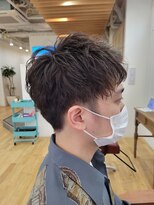 ギフト ヘアーデザイン(gift hair design) ナチュラルツイストスパイラルパーマ×アップバング