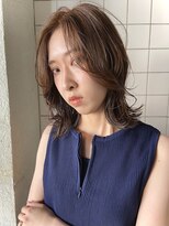 ヘアーサロンシャルム(hair salon charme)&nbsp;ミディアムスタイル/レイヤーカット/ブルージュ/透明感カラー