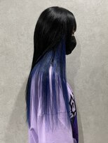 イト(ito)&nbsp;ウルフからエクステインナーブルーブラック風ロング～糸itoHIRO