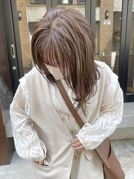 コフィー バイ メルト 吉祥寺(cofy by melt) 【中澤彩乃】マロンブラウングレージュ透明感レイヤーカット前髪