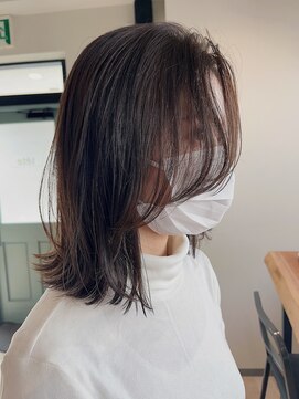 テテ(tete) 【色気バング-ミディアムレイヤー-】