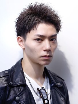 リップス 池袋(LIPPS) ツイストアップバング　爽やか　ツーブロック刈り上げ