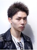 ツイストアップバング 爽やか ツーブロック刈り上げ