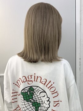 ヒート バイ アンカットラウンジ 渋谷(HEAT by UNCUT&LOUNGE) ☆ダブルカラー/ミルクティーベージュ/ケアブリーチ/［渋谷］