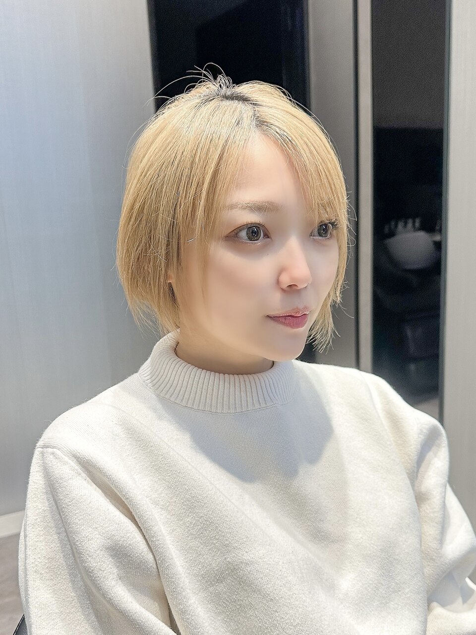 ミルクティーグレージュショート20代30代40代50代：L193980447