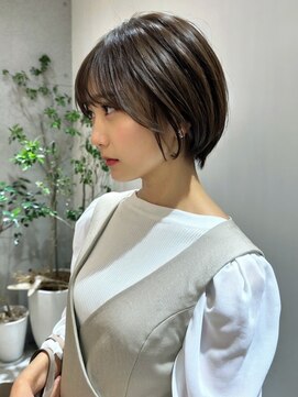 サンド 池袋(sand) ショートボブ「池袋/縮毛矯正/白髪ぼかし/前髪」