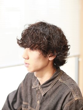 リビーチ ヘア リゾート 赤羽(Rebeach HAIR RESORT) メンズの波巻きルーズウェーブパーマ