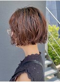 ボブパーマ/切りっぱなしボブパーマ