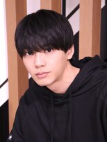 ネイビー(NAVY)&nbsp;ノーセットがかっこいい大人のプレーンマッシュ