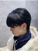 スペインカール/スパイキーショート/ブルーブラック/渋谷