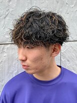 ジーニー 新百合ヶ丘(Genie)&nbsp;ダークアッシュニュアンスパーマ韓国マッシュベリーショート