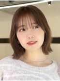 切りっぱなしボブ/くびれボブ/ぱつっとボブ/外ハネボブ