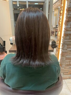 髪質改善/顔周りレイヤーカット/グレージュ[千葉/千葉駅]