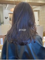 パークレーン アイス イヴェン(park lane ICI yeven)&nbsp;ブリーチなしミディアムセミロングレイヤーベージュグレージュ