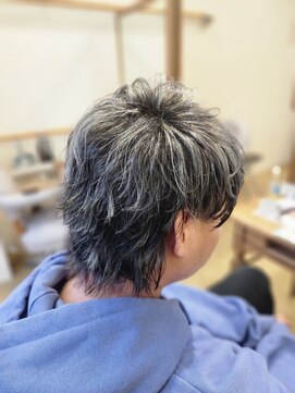 ミラシィ 成田(Mirashy) メンズメッシュ×シルバー