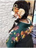 袴×サイド編み下ろし