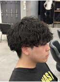 波巻きパーマメンズパーマメンズサロンシャドウパーマ