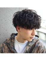 アンサ 阪急桂店(ANSA)&nbsp;マッシュ/ラウンドマッシュ/メンズ/パーマ/束感/楽/阪急桂