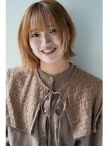 バランス 京都(BALANCE)&nbsp;大人可愛いくびれレイヤーボブ×ミルクティーベージュ