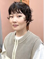 イギー(igggy)&nbsp;マッシュショート　パーマ　ショートパーマ　デジタルパーマ