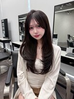 ドットニュー 横浜店(dot.nyu) 【ブルーブラック×顔周りヘア】韓国/韓国ヘア/横浜/横浜駅/学割