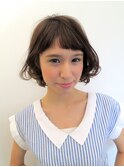 短め前髪×毛先のパーマで完成☆「やわらかボブ」
