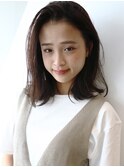 外ハネワンカール_ハイライトカラーオリーブカラー_7879