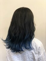 リドルヘアー 石井町店(Riddle HAIR) グラデーションカラーブルー