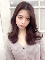 アリュウル 表参道 青山(Allure)&nbsp;上品色気ピンクカラー/くびれレイヤーカットデジタルパーマ/千葉