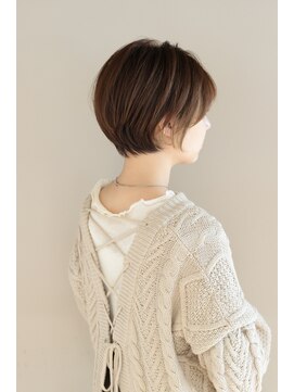 アフロート ギンザ(AFLOAT GINZA) 【小鳥居】大人可愛い艶カラーショートボブ30代40代50代