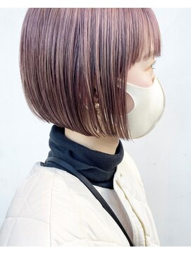 リビング 津田沼(LIVING) マッシュ/くびれヘア/ビタミンカラー/艶ボルドー[津田沼駅]