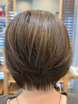 グラッシー センター北店(GLASSI) 【脱白髪染めハイライト】グレージュカラー★グレーベージュ