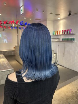 ゲーム 原宿店(GAME) ブルー/ダブルカラー/ケアブリーチ/髪質改善/原宿