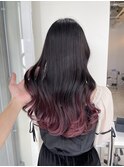 グラデーションカラーバレイヤージュインナーカラー　ryota