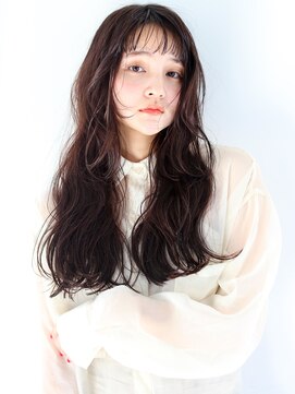 ヘアサロン ガリカ 表参道(hair salon Gallica) <SAKI>顔まわりレイヤーにやわらかカールのアンニュイロング