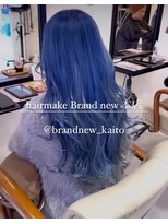 ヘアーメイク ブランニュー 東生駒店(hair make Brand new)&nbsp;ダメージレスブリーチ！ブルーヘア