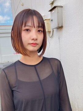 デビュー 沖縄泡瀬店(Debut) 前髪/アンブレラカラー/こなれミディ/イメチェン/ウェーブパーマ